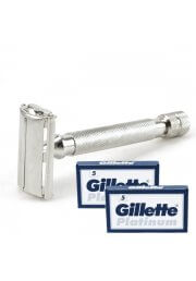 10 Gillette Double Edge Platinum Blades Class Style Metal Safety 