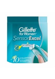 10 Gillette Sensor Excel Razor Blades Refill Cartridges 