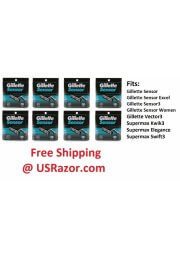 80 GILLETTE SENSOR RAZOR BLADES REFILL CARTRIDGES MEN 