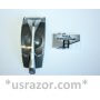 Metal Schick FX Diamond  Razor 2 blades Refills Cartridges Shaver Handle Tracer