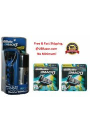 14 Gillette Mach3 Cartridges Blades Refills Shaver Handle Razor 