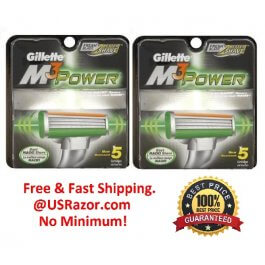 10 Gillette Mach3 Sensitive Power Razor Blade Cartridges 