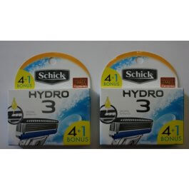 10 Schick Hydro 3 Razor Blades 2*5 Hydro3 Refills Cartridges Shaver  