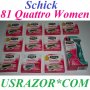 81 Schick Quattro Cartridges Women Blades Along Razor Trimmer