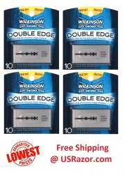 40 WILKINSON SWORD DOUBLE EDGE BLADE FIT SCHICK GILLETTE 