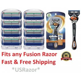 9 Gillette Fusion Flexball Razor Blades Refills Cartridges Flexball Shaver Handle 