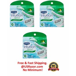 9 Schick intuition razor Blade Handle Women Sensitive 