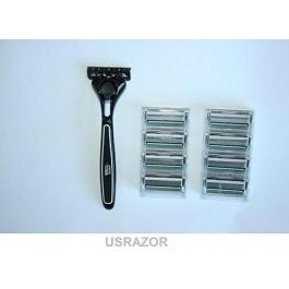 9 Schick Quattro Men Refills Blades Cartridges Fit Titanium Razor Shaver Germany  