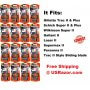 16 Supermax Fits Gillette Trac II Plus Razor Blades Handle