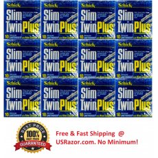 120 Schick Slim Twin Plus Refill Blades Cartridge Fit GILLETTE Atra Razor Shaver 