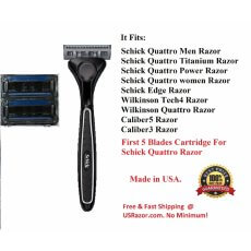 Schick Quattro Razor Along 2 Cartridges 