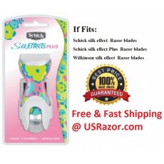 Schick Silk Effects Plus Razor + 2 Refills Handle