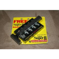 Schick Super II Razor 4 Adjustable Cartridges Fits Gillette Trac 2 Shaver Blades