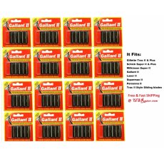 80 Gallant Blades Fits Gillette Trac II Plus Razor Twin Cartridge
