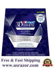28 Crest 3d White LUXE Supreme FlexFit Whitestrips Dental Whitening Strips