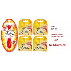 18 Bic Soleil Razor Blades Fits Schick Quattro Women 