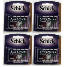 16 Schick Silk Effects Classic Blades Shaver Refills Cartridges fits Plus Razor
