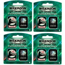 16 Wilkinson FX Diamond Blades Ft Schick Tracer Razor Cartridges Refills Germany