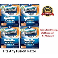 32 GILLETTE FUSION Proglide Razor Blades Refills Cartridges 