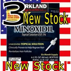 3 Months Kirkland Minoxidil 5% Extra Strength Hair Loss Regrowth Treatment