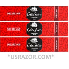 3 Old Spice Lather Shaving Cream Original Tube 70 Gm Sof Smooth Shave 