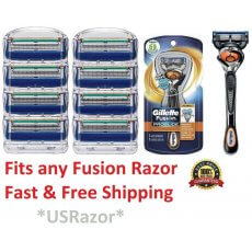 9 Gillette Fusion Flexball Razor Blades Refills Cartridges Flexball Shaver Handle