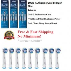 9 Oral B Precision Clean Replace Brush Heads Braun Electric Tooth 