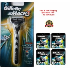 33 Gillette Mach3 8*4 Cartridges Blades Refill Shaver Razors Handle Fit M3 Turbo 