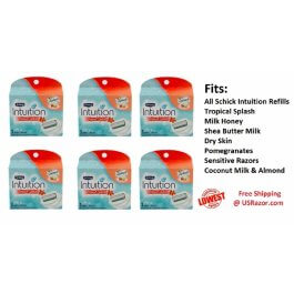 18 Schick Intuition Razor Blades Refill Cartridges  