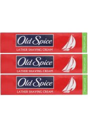 3 Old Spice Lather Shaving Cream Fresh Lime  Tube 70 gm Tube
