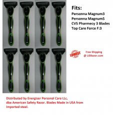 8 Personna Magnum3 Razor Blade Refill Cartridge Cheaper Than Gillette Schick 