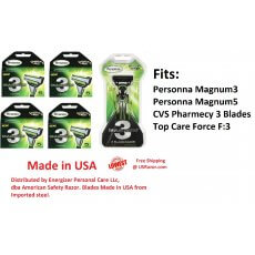 21 Personna Magnum3 Razor Blade Refill Cartridge Cheaper Than Gillette Shaver 