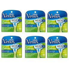 24 Gillette Venus Embrace Razor Blade Refill Cartrdges 