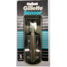 Original Gillette Sensor Razor Refill Cartridge Metal Handle Made in the USA
