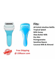 SCHICK INTUITION RAZOR HANDLE WOMEN TROPICAL SPLASH BLADE