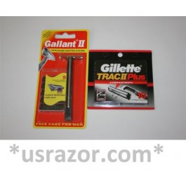15 Trac II Blades 10 Gillette Plus cartridges Razor Refills Fit Schick Super 2 