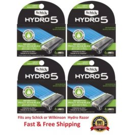 16 Schick Hydro 5 Sensitive Razor Blades 16 Venus Embrace Refill Cartridges 
