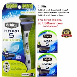 9 Schick Hydro5 Power Razor Blades Refill Cartridges Shaver  