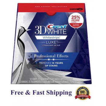 50 Crest 3d Luxe Professional Effects Whitestrips Dental Whitening