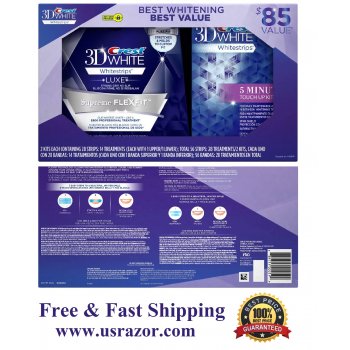 Crest 3d Supreme Flexfit 5 Minute Touch Up Whitestrips White Strips Whitening