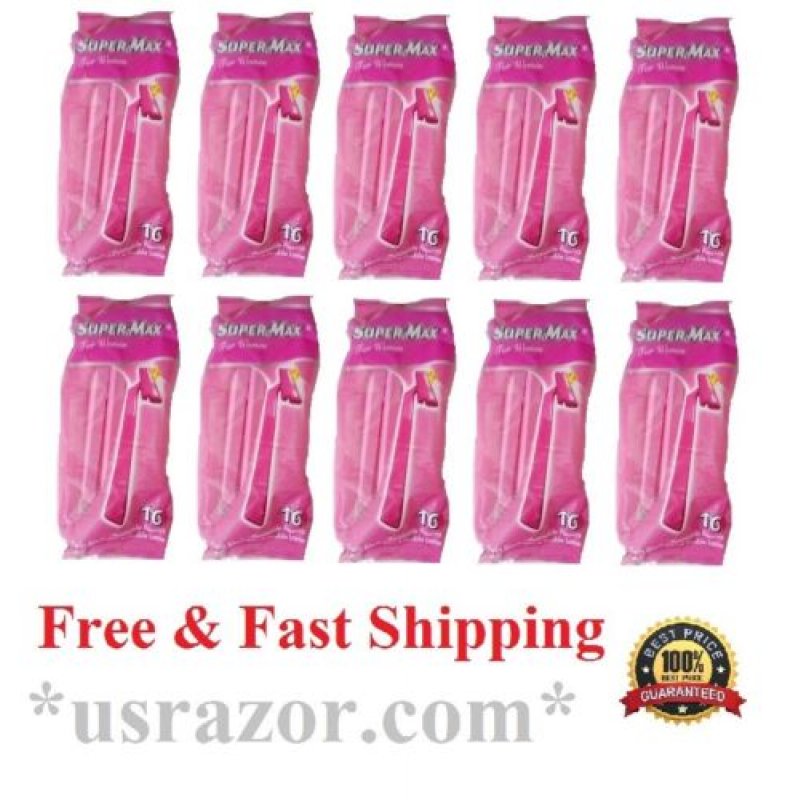 Supermax Lady Razor 100 Women Supermax Disposable Razors Twin Blades Cheaper than Gillette ...
