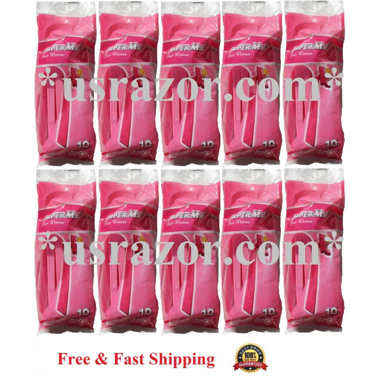 Supermax Lady Razor 10 Disposable Razors Slim Triple 3 Blades Razor