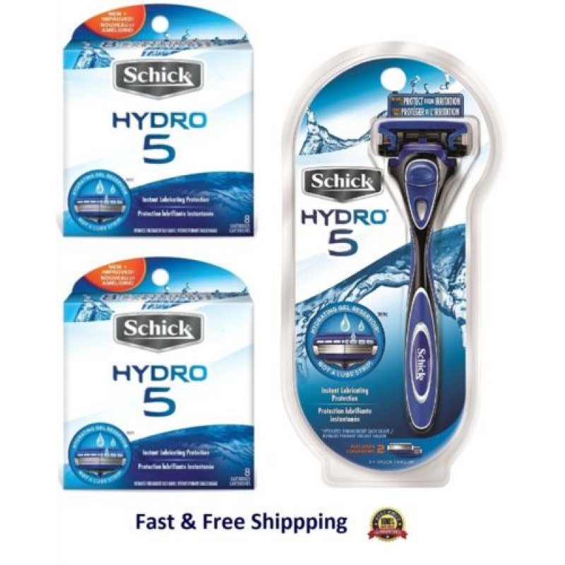 18 Schick Hydro 5 Razor Blades Men Refill Cartridges Shaver handle Hydro5 4  8 16 - Men - Wilkinson