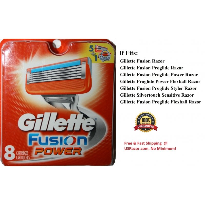 Gezicht omhoog Bij wet vijandigheid 64 Gillette Fusion Power Razor Blade Refill Ft Flex Ball