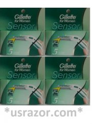 20 Gillette Sensor Women Razor Blades Cartridges Refills Shaver 5 10 fit Excel