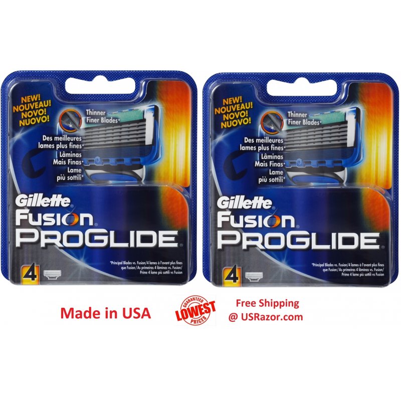 8 Gillette Fusion Proglide Razor Blade Refill Cartridge