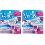 12 Breeze Gillette Venus Razor Blades Cartridges Refills Shaver Women Freesia 6