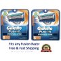 16 Gillette Fusion 5 Proglide Manual Razor Blades Flexball Refill Cartridges 4 8