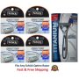 17 Schick Quattro Razor Blades Cartridges Titanium Refills Handle Shaver Quatro