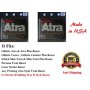 20 Gillette Atra Razor Blades Refills Cartridges No Lubricant Strip Made in USA